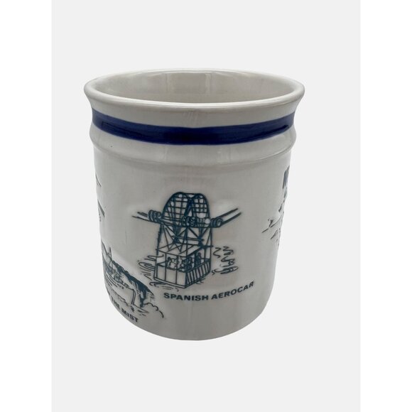Niagara Falls Canada Souvenir Ceramic Mug Sical White & Blue Landmarks 3.75" - Picture 2 of 6